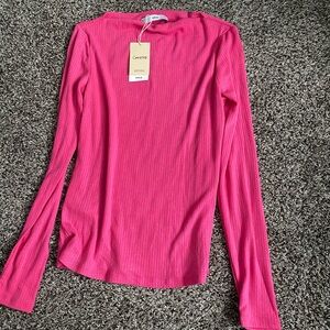 Mango brand pink top